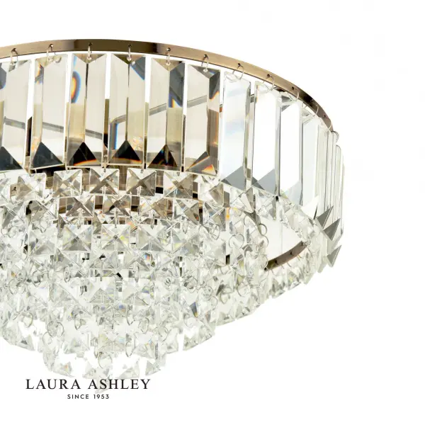 Vienna 3 Light Antique Brass Flush Fitting