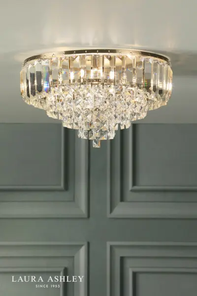 Vienna 3 Light Antique Brass Flush Fitting