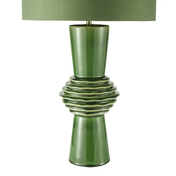 Lagle Green Table Lamp C/W Shade