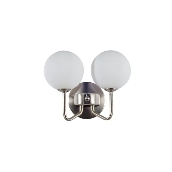 Lando Satin Chrome Double Wall Light