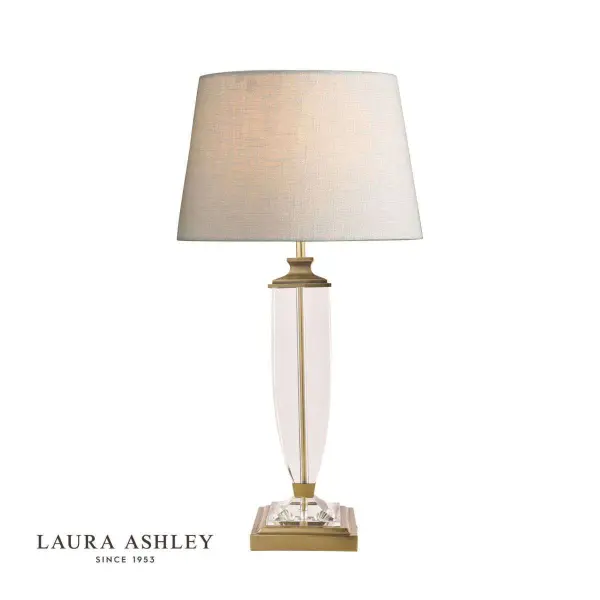 Laura Ashley Carson Antique Brass & Crystal Table Lamp Base Only Large
