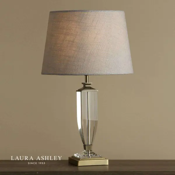Laura Ashley Carson Antique Brass & Crystal Table Lamp Base Only Medium
