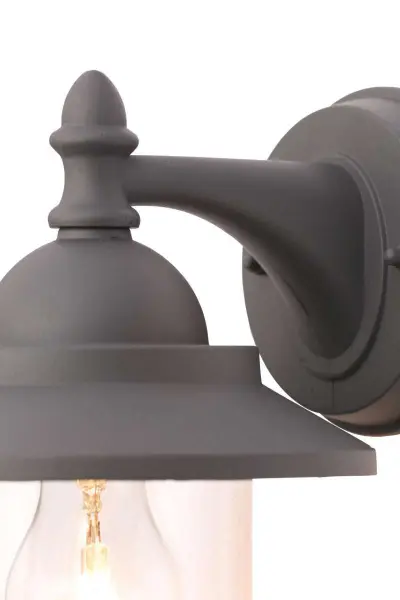 Leek Anthracite Wall Lantern IP44