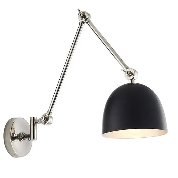 Lehal Swing Wall Light in Polished Nickel Finish
