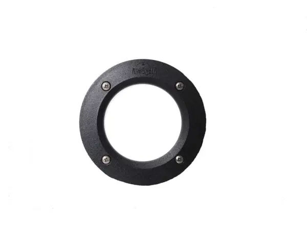 Leti 100 3W Round Black Recessed Wall Light