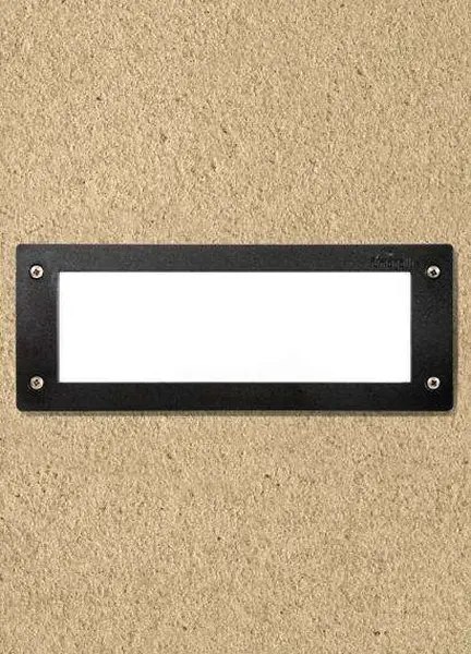 Leti 300 Black Recessed Wall/Brick Light