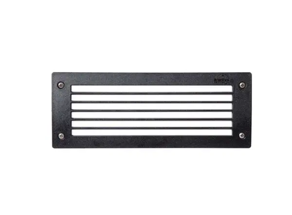 Leti 300 Grill Recessed Wall / Brick Light Black