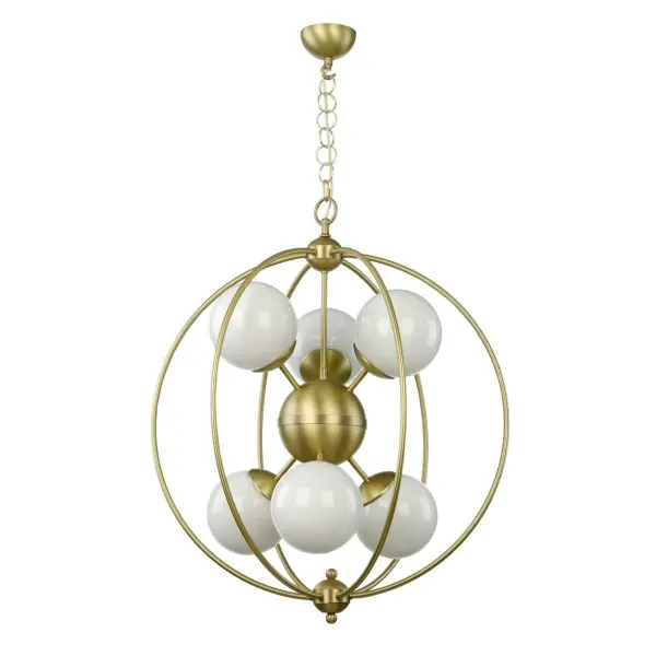 Liberty 6 Light butter brass pendant