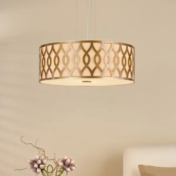 Locryn 4 Light Brushed Bronze Pendant
