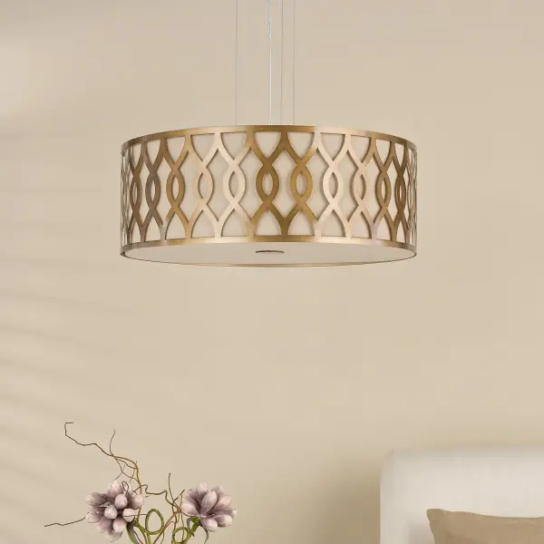 Locryn 4 Light Brushed Bronze Pendant