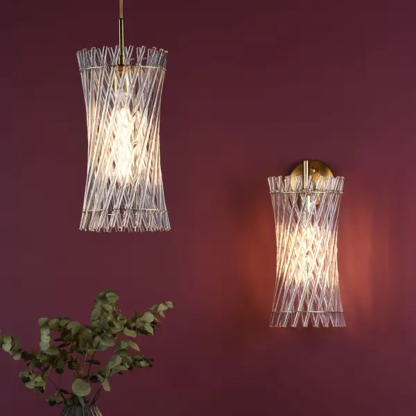 Loire Natural Brass Wall Light