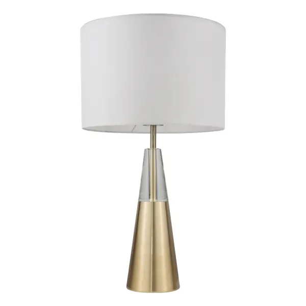 Lola Satin Gold Table Lamp C/W Shade