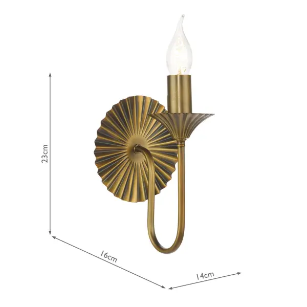 Lydian Antique Bronze Wall Light