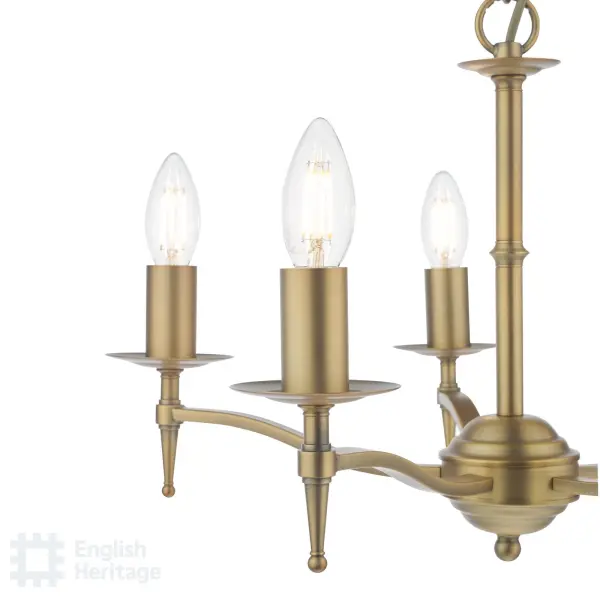 Marble Hill Aged Brass 5 Light Pendant