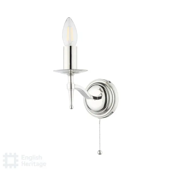 Marble Hill Polished Nickel Wall Light