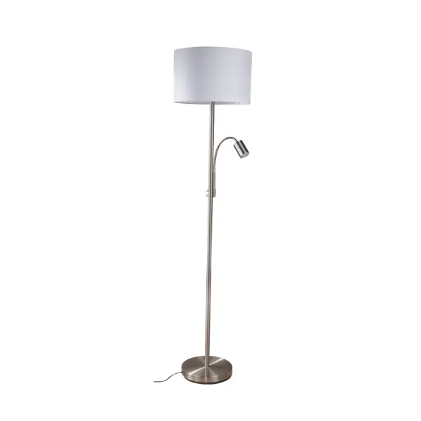 Marshall Satin Chrome Mother & Child Floor Lamp