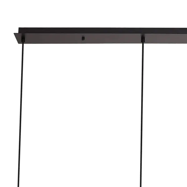 Meel 4 Light Matt Black Bar Pendant