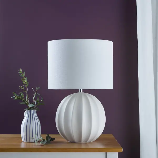 Mavis Cream Table Lamp C/W Shade