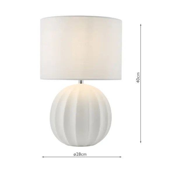 Mavis Cream Table Lamp C/W Shade