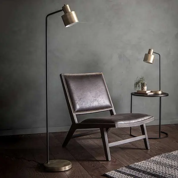 Mayfield Matt Antique Brass Floor Lamp