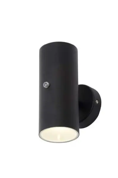 Melo Black Up & Down Light with a Photocell Sensor IP65