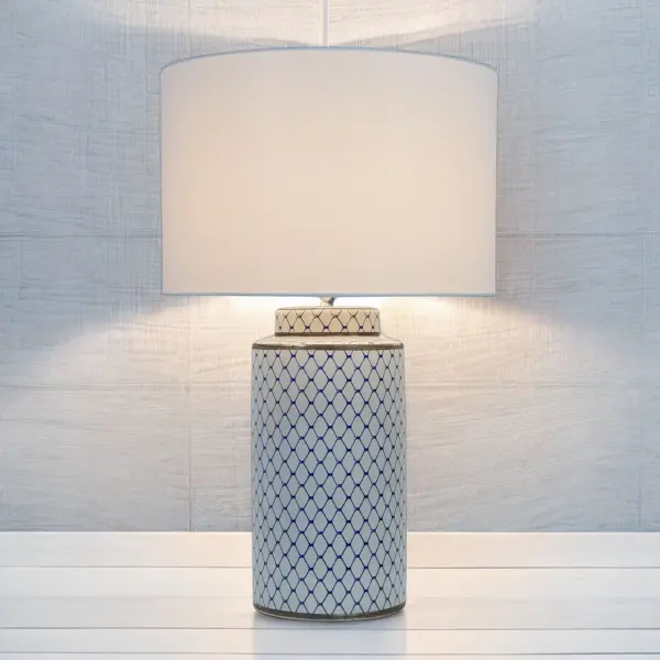 Monroe Ceramic Table Lamp C/W Shade