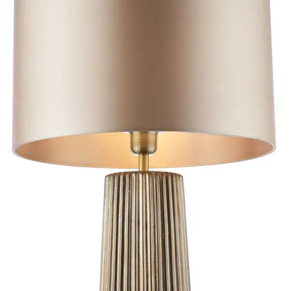 Myla Bronze Ceramic Table Lamp C/W Shade