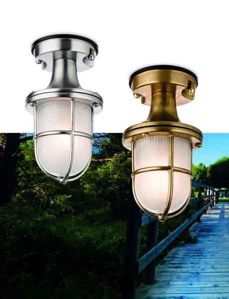 Nautic Outdoor Light in Nickel Finish IP54