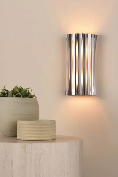 Netra 2 Light Satin Bronze & Ivory Wall Fitting