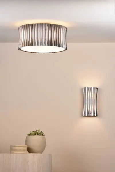 Netra 2 Light Satin Bronze & Ivory Wall Fitting