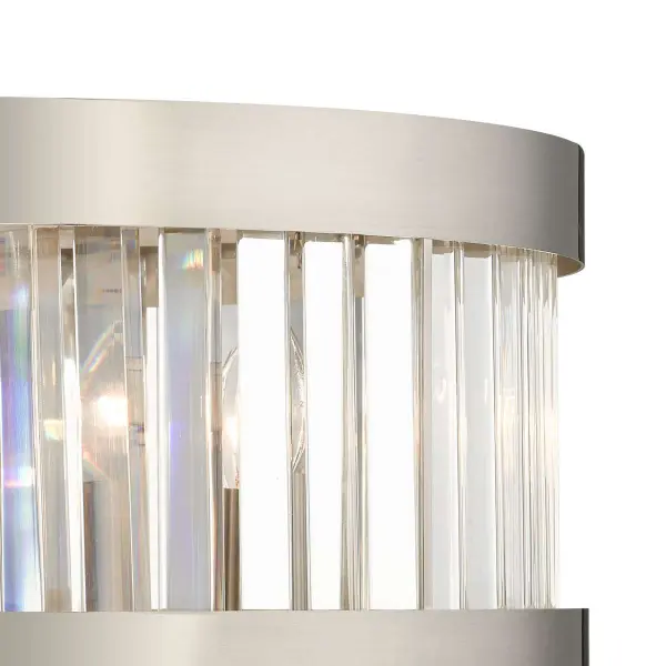 Pandora 5 Light Crystal Pendant Satin Chrome