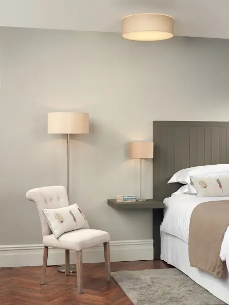 Paolo Bespoke 100% Silk 50cm 3 Light Flush