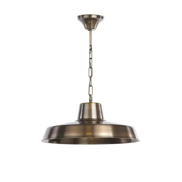 Penzance Antique Brass Outdoor Pendant IP23