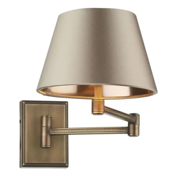 Pimlico Solid Brass Swing Arm Wall Light