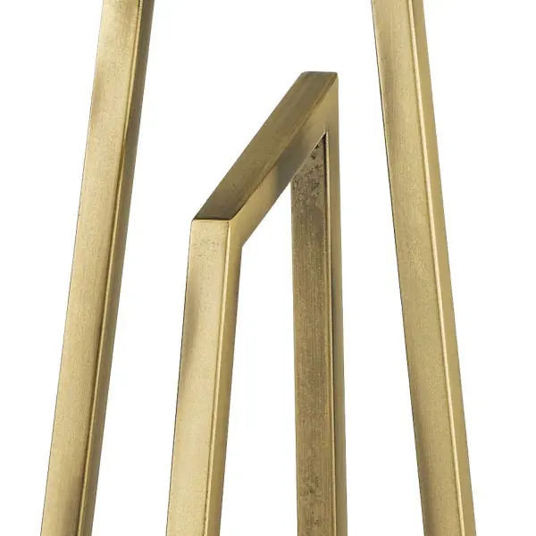 Plaza Antique Brass Table Lamp c/w Square Shade