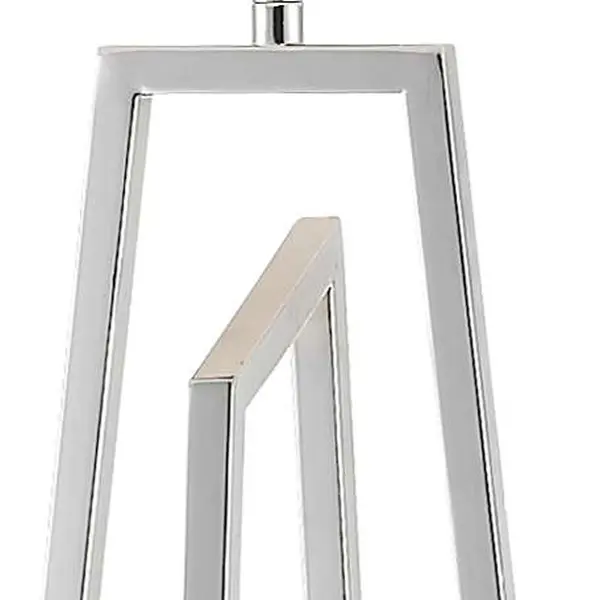 Plaza Polished Chrome Floor Lamp c/w Square Shade
