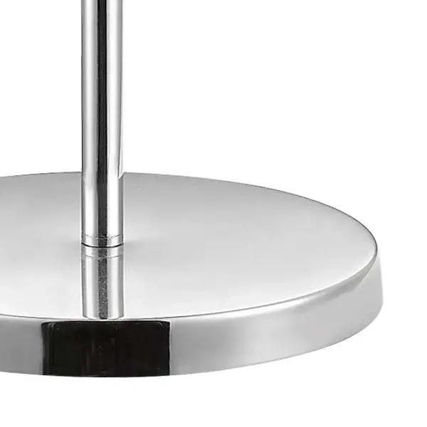 Plaza Polished Chrome Floor Lamp c/w Square Shade