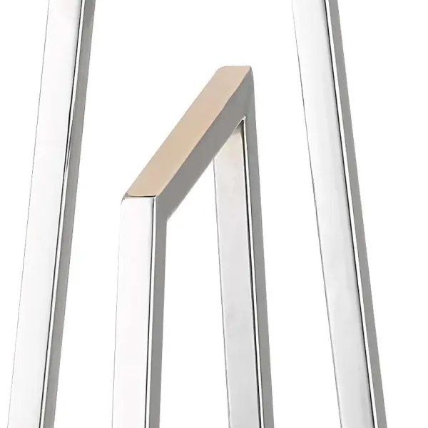 Plaza Polished Chrome Table Lamp c/w Square Shade
