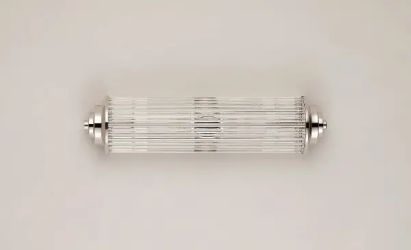 Appeal Small Flush Wall Light in Polished Nickel IP44