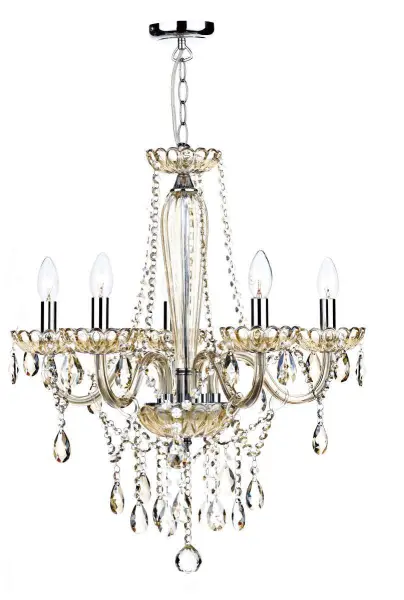 Raphael 5-Light Chrome Pendant