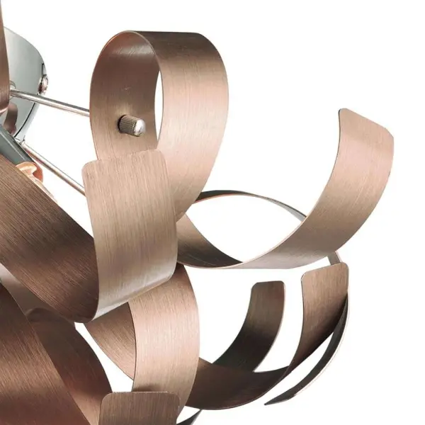 Rawley 4-Light Brushed Satin Copper Flush Fitting