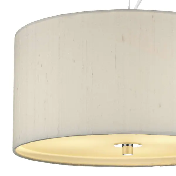 Renoir 40CM 3 Light Pendant Complete with Bespoke Silk Shade