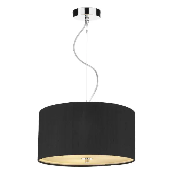 Renoir 40CM 3 Light Pendant Complete with Bespoke Silk Shade