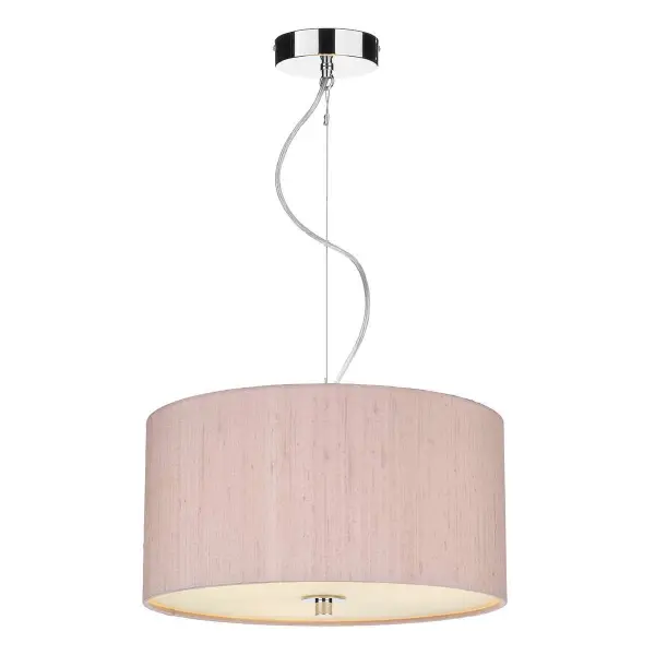 Renoir 40CM 3 Light Pendant Complete with Bespoke Silk Shade