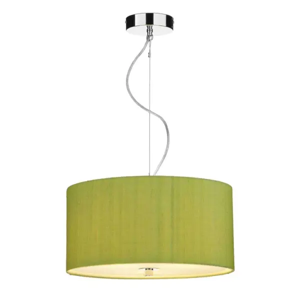 Renoir 40CM 3 Light Pendant Complete with Bespoke Silk Shade