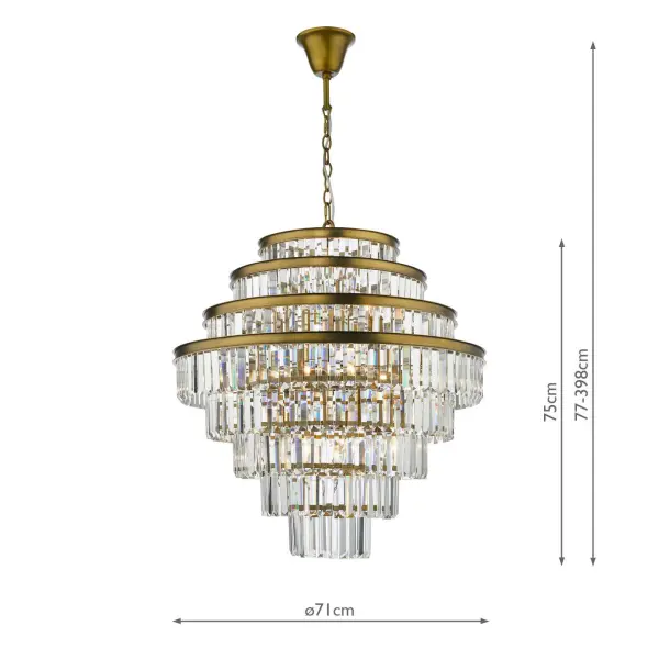 Rhapsody 12 Crystal Chandelier