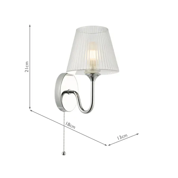 Rimaz Polished Chrome Wall Light IP44