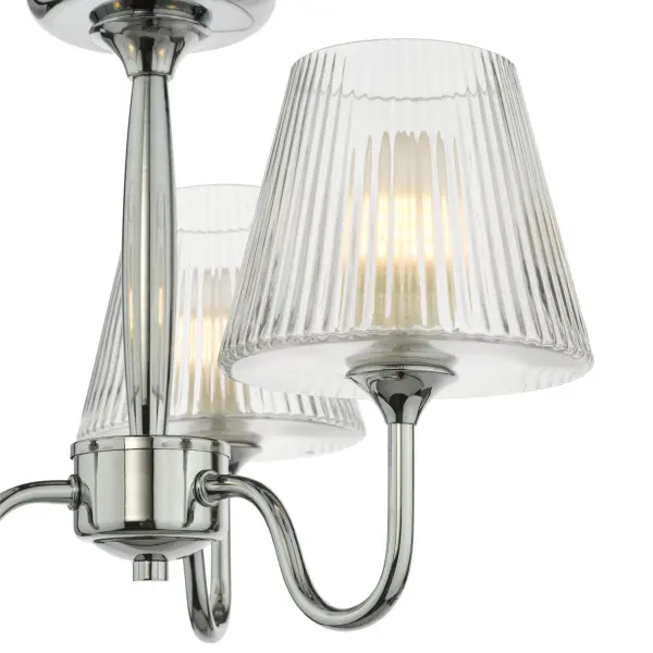 Rimaz 3 Light Polished Chrome Semi Flush IP44