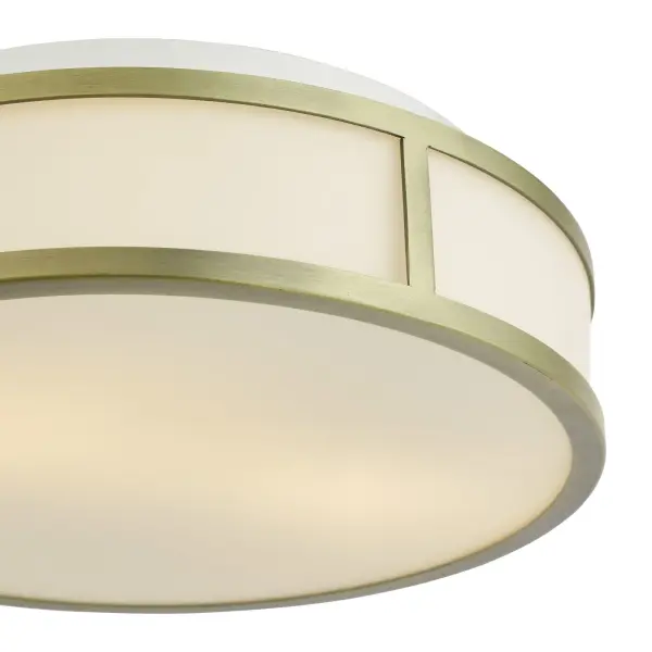 Royce Antique Brass Flush Fitting IP44