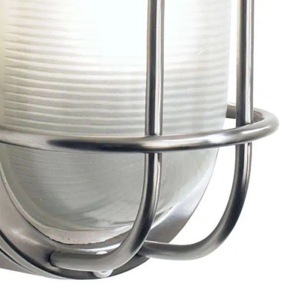 Salcombe Small Oval Steel Wall Light IP44